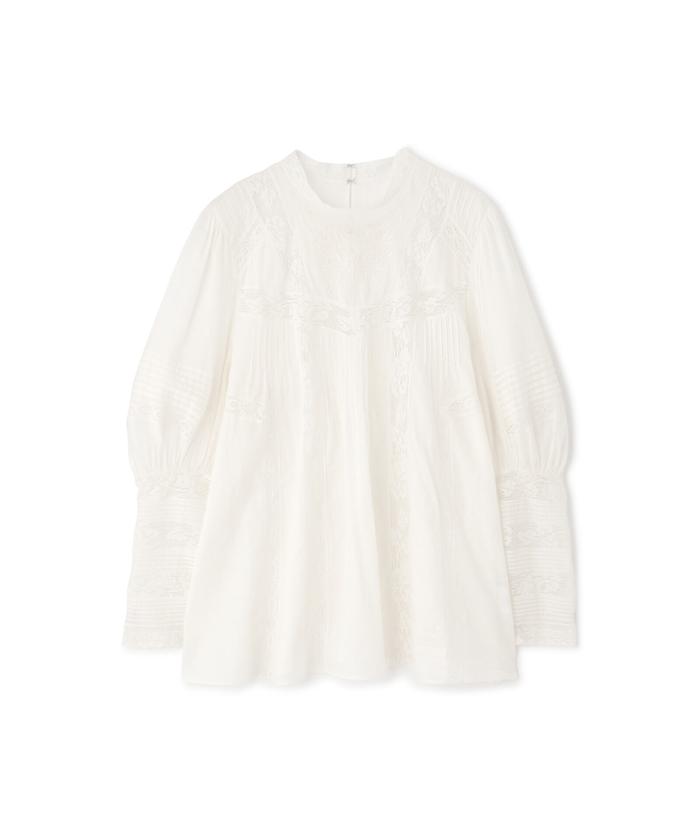セール 60%OFF】レースピンタックブラウス(505086237) | ジル