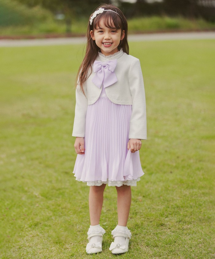 any FAM ワンピース 「2点セット」ジャケット＋シフォンプリーツ