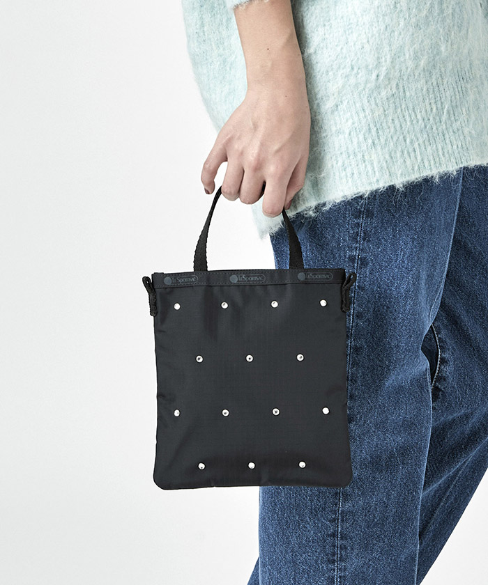 MINI EMERALD W STONESビジューブラック(505067150) | LeSportsac