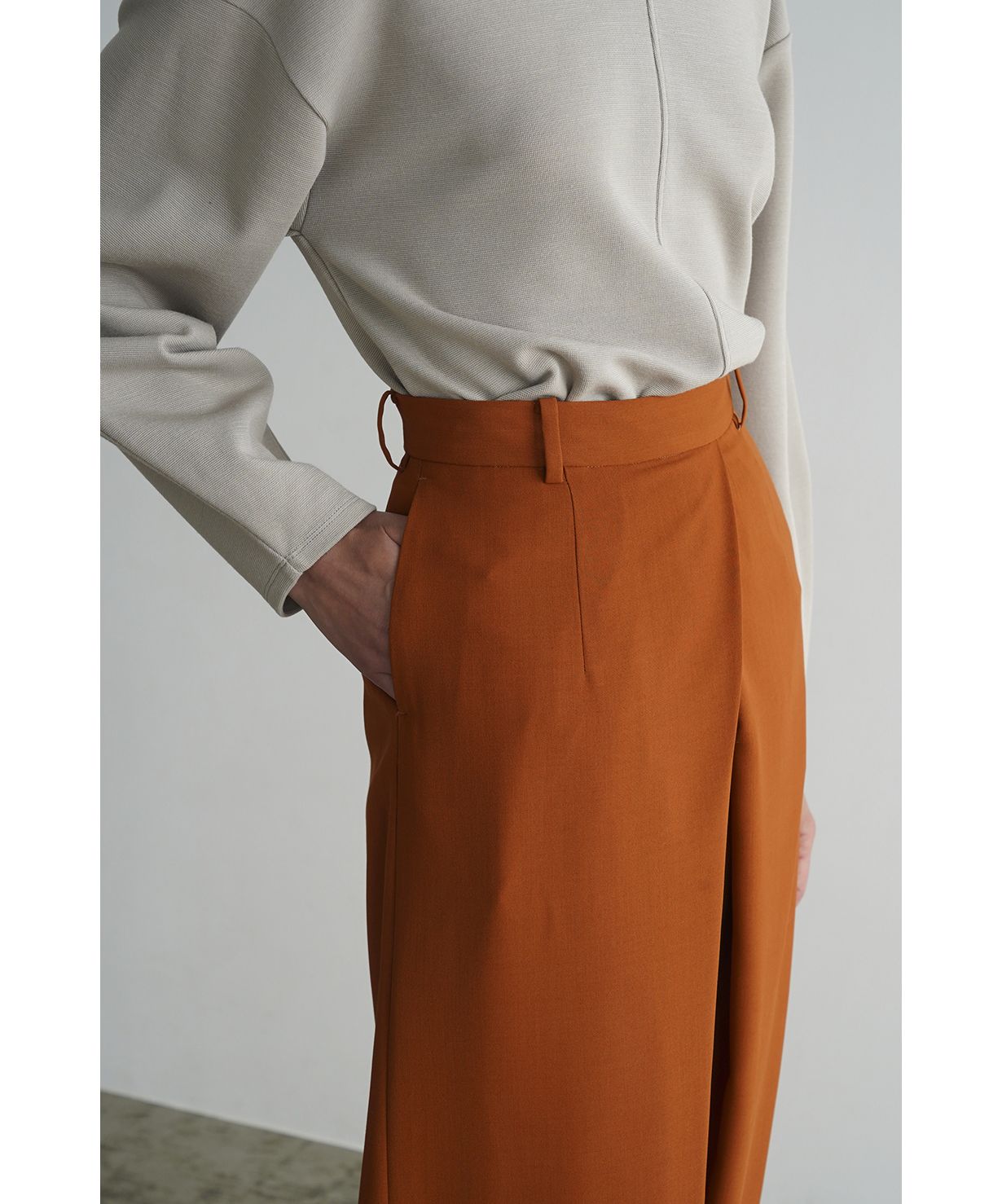 セール】CROSS TUCK WIDE PANTS(505087371) | クラネ(CLANE) - d