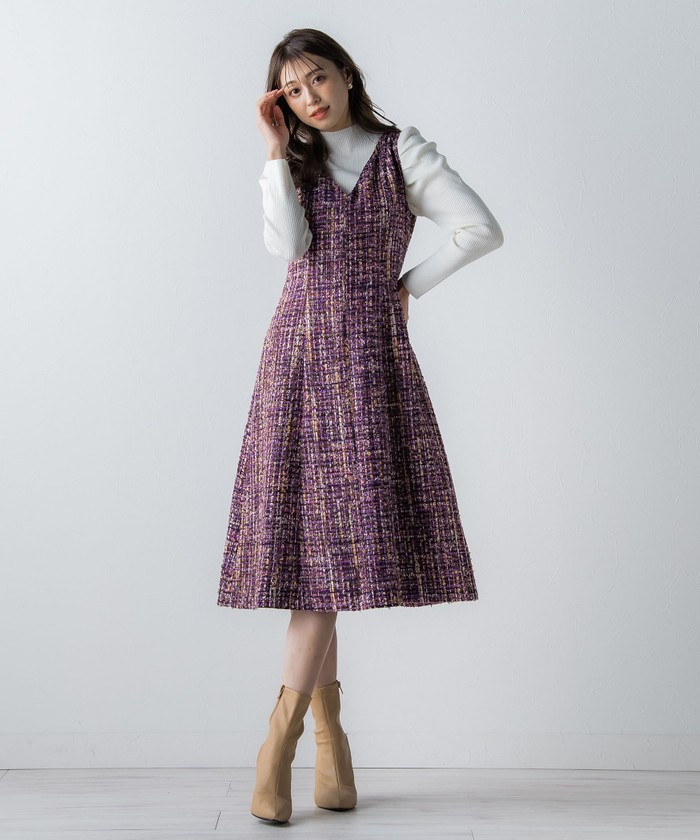 新品タグ付き！クイーンズコートQUEENS COURTのツィード