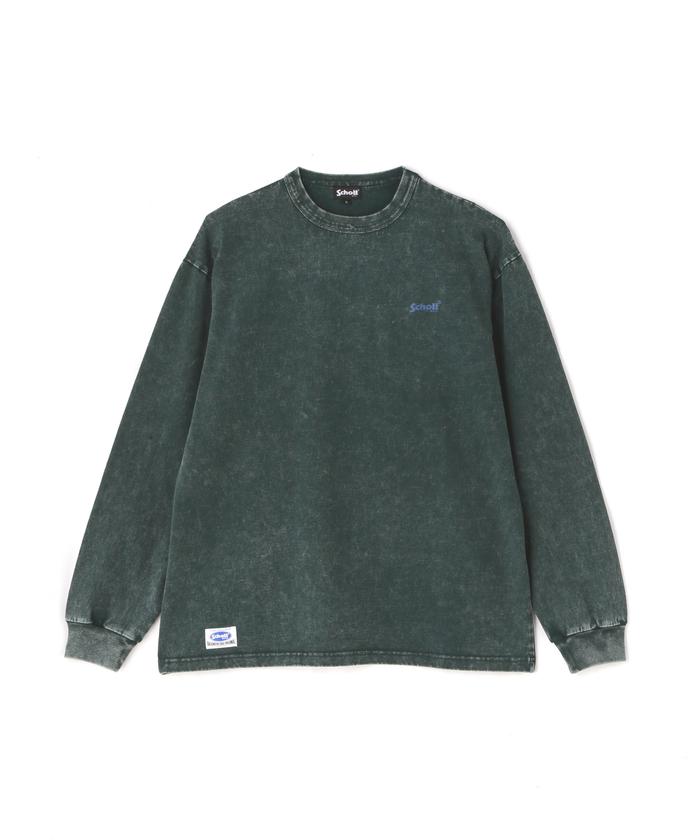 Schott ショット ウール ヘンリー スウェットシャツ トップス Schott N.Y.C ショット プリント ヘンリーネック 長袖Tシャツ