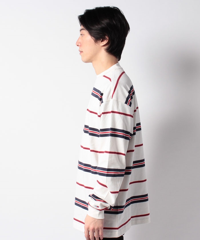  JEANS トミージーンズ トミーバッジロングTシャツ海外限定 TOMMY JEANS トミージーンズ トミーバッジロングTシャツ海外限定