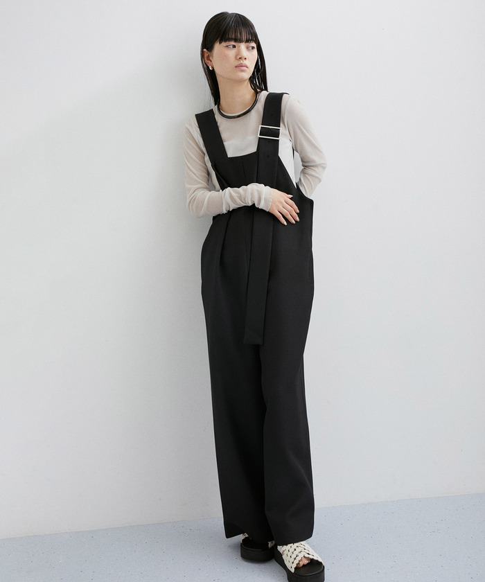 ケムシ。ADAM ET ROPE'【サステナブル】ストラップロンパース セール 30%OFF】【サステナブル】ベルテッドストラップ
