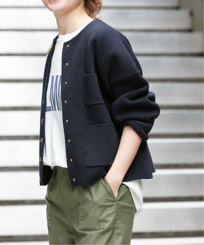 Spick & Span 接結ニットジャケット Spick & Span 接結ニットジャケット