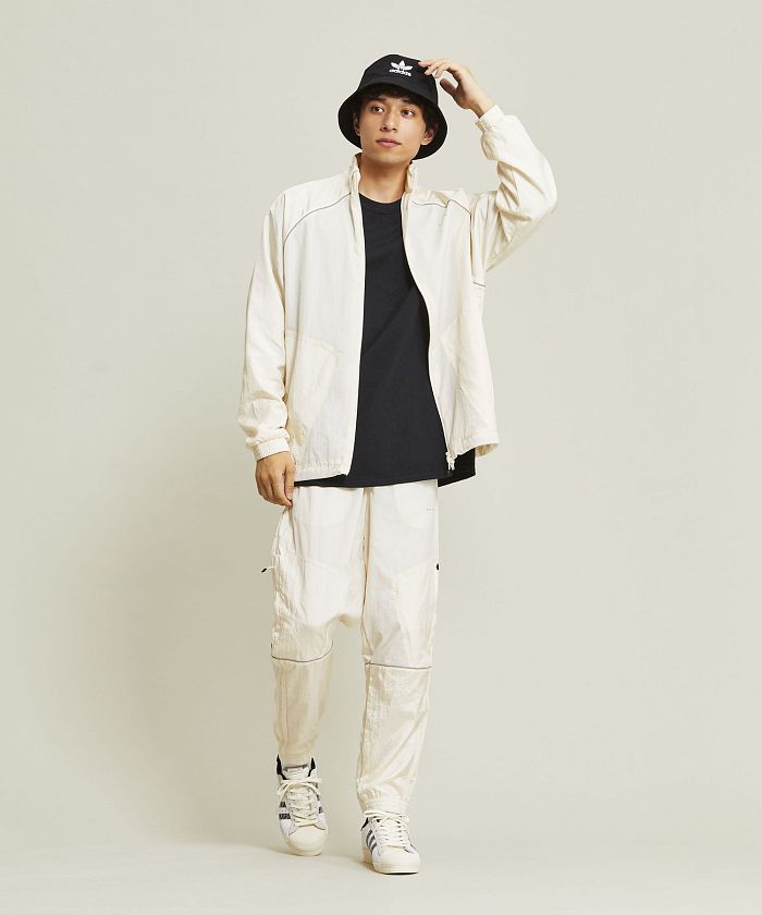 新品 adidas Reveal 異素材ミックス トラック セットアップ M