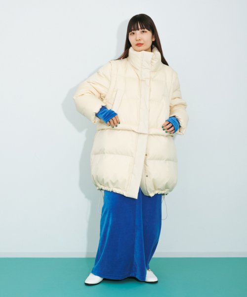 セール 30%OFF】【サステナブル・4WAY】ALLIEDダウンベストコート 