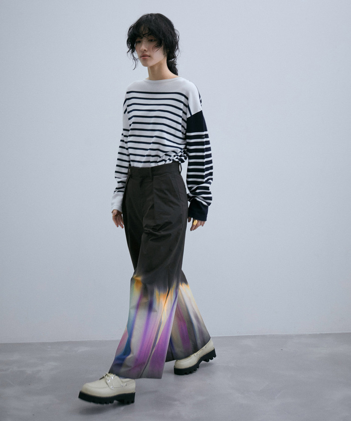セール 60%OFF】【サステナブル】グラデーションプリントワイド