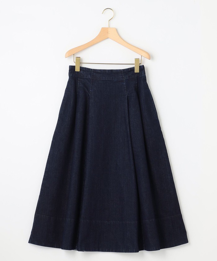 セール 30%OFF】【ウエストゴム仕様】ライトデニムフレア