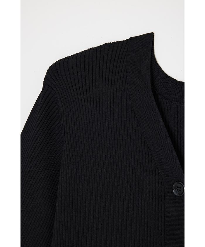 SOLID SLEEVE 2WAY RIB LONG カーディガン セール 20%OFF】SOLID SLEEVE 2WAY RIB LONG カーディガン