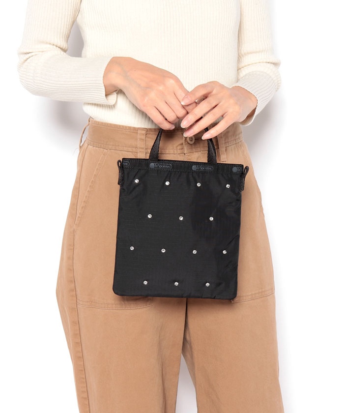 MINI EMERALD W STONESビジューブラック(505067150) | LeSportsac