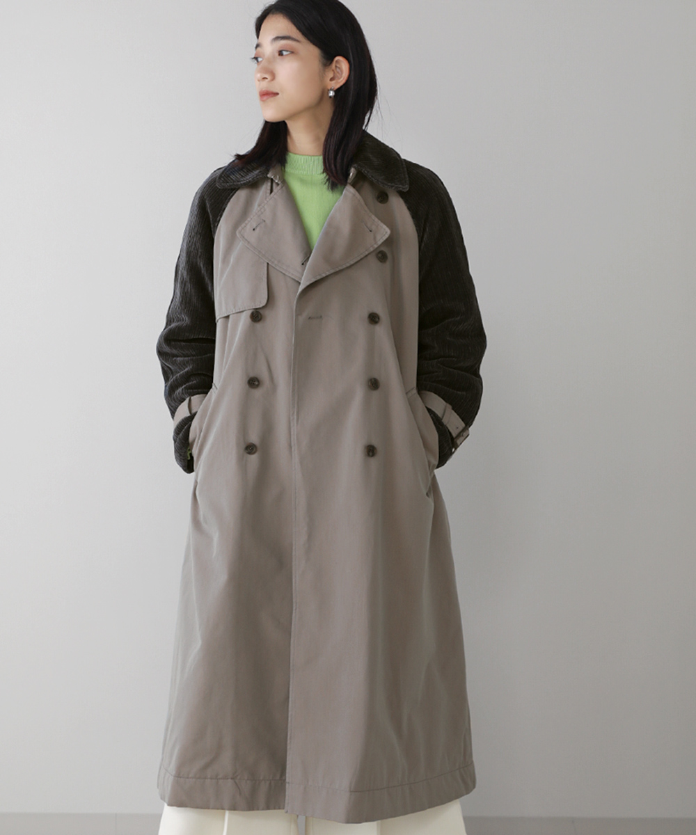 BouJeloud／ブージュルード シャンブレー トレンチコート Ｍサイズ パパシャンブレーベスト付トレンチコート｜KarLParkLane Style