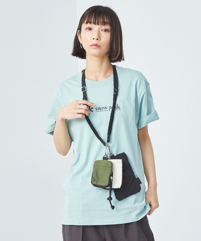 別注】<fellowww> スリング 3連 ポーチ(505097306) | グリーン 別注】<fellowww> スリング 3連 ポーチ(505097306) | グリーン
