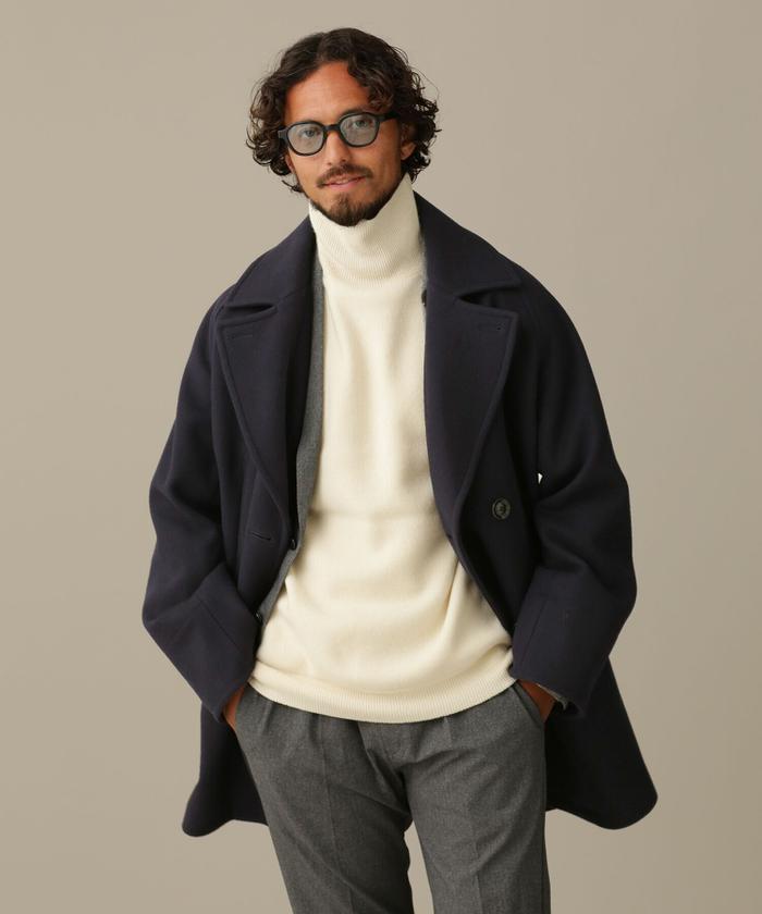 セール 60%OFF】LB.03/SUPER140'Sダブルメルトンピーコート セール 60%OFF】LB.03/SUPER140'Sダブルメルトンピーコート