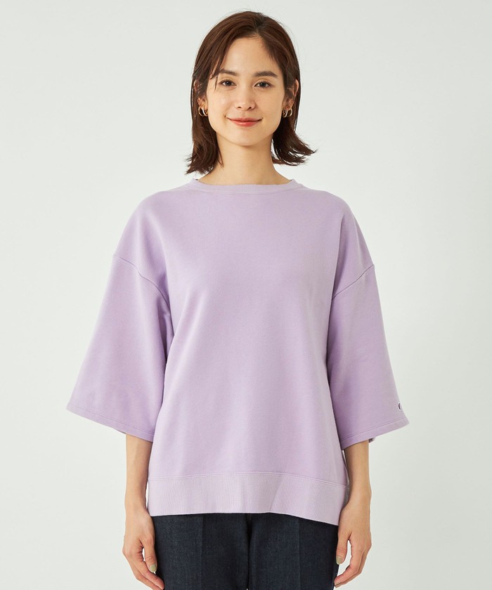 別注】＜Champion＞6分袖 スウェット プルオーバー(505101707