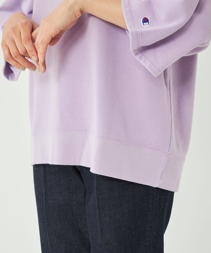 グリーンレーベルリラクシング　羊革　KC SHEEPLEATHER　L サイズ 別注】＜Champion＞6分袖 スウェット プルオーバー(505101707