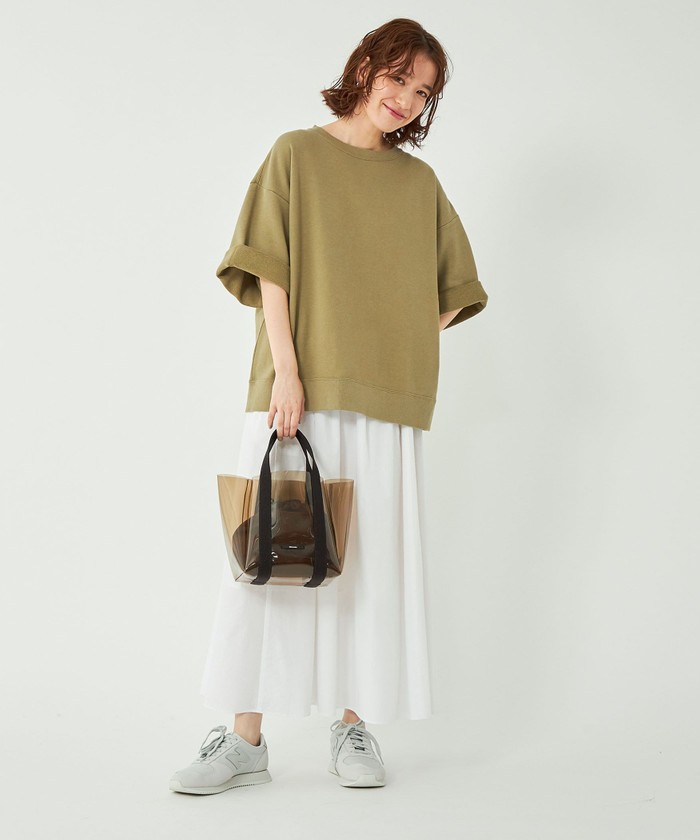 グリーンレーベルリラクシング 羊革 KC SHEEPLEATHER L サイズ 別注】<Champion>6分袖 スウェット プルオーバー(505101707