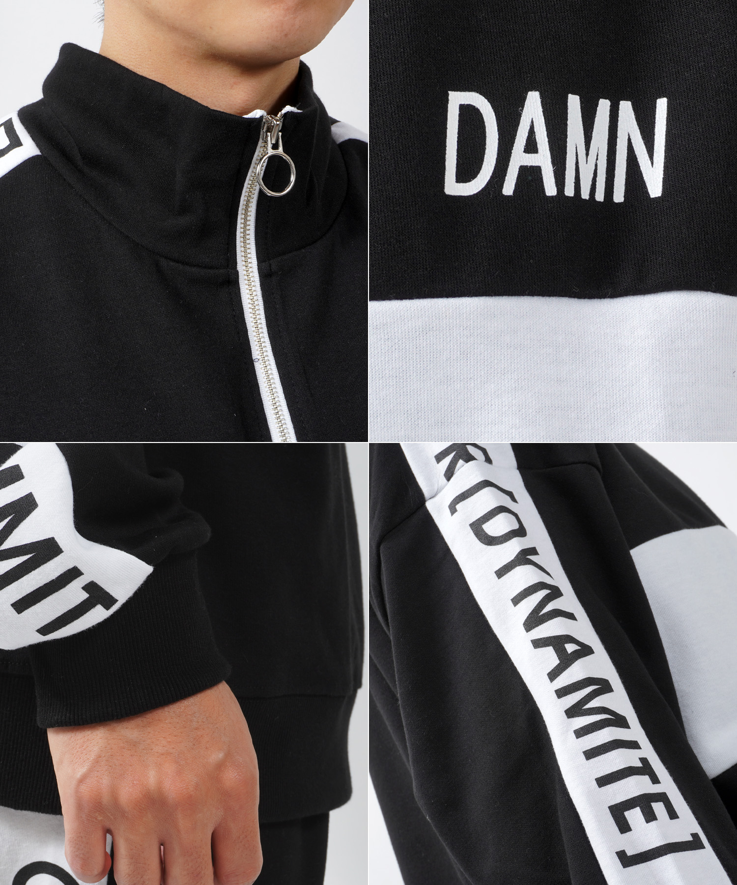ワンフォークロージング 1111clothing ハーフジップ メンズ ワンフォークロージング 1111clothing ハーフジップ メンズ
