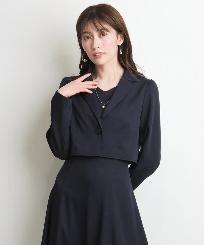 【ジャケットとのセットアップも♪】DIOR★ショートドレス an/アン】襟付き/ トリコロールカラー/ マリンカラー