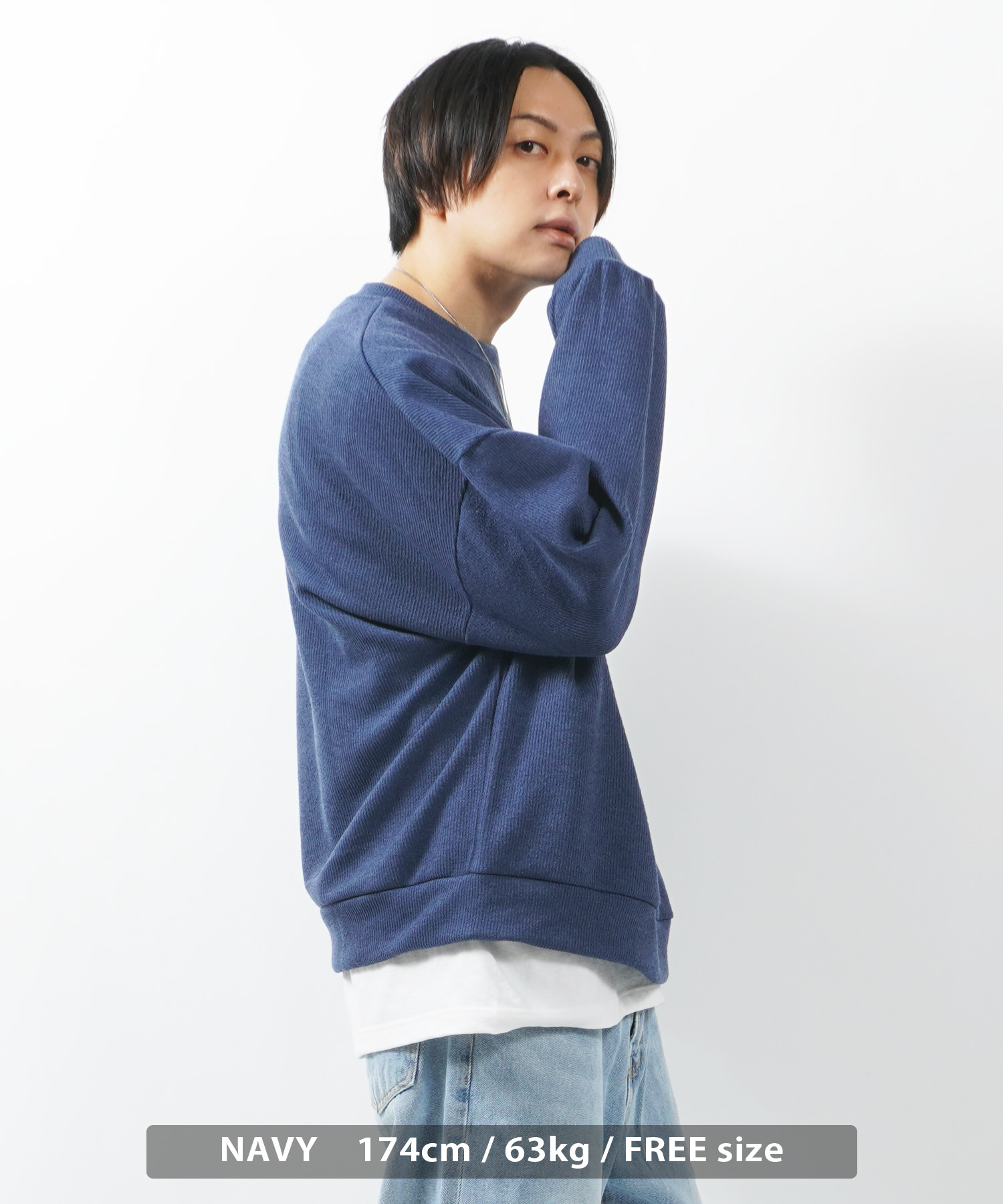 ワンフォークロージング 1111clothing クルーネック ニット ワンフォークロージング 1111clothing クルーネック ニット