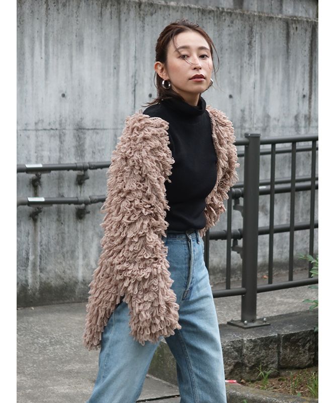 クレドナ CREDONA Boyfriendカーデ （BROWN）