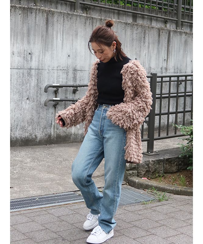 クレドナ CREDONA Boyfriendカーデ （BROWN）