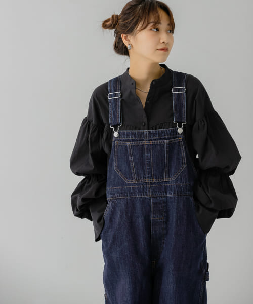 クーポン】【セール 30%OFF】2WAYハイウエストオーバーオール