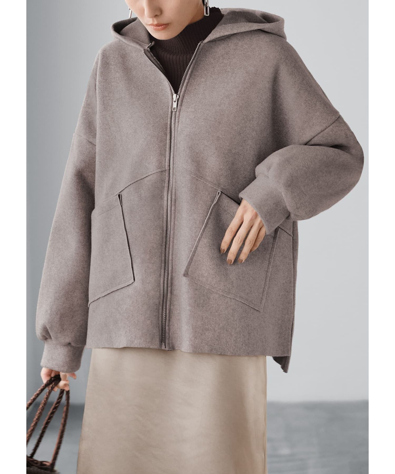 女性が喜ぶ♪ スタイルデリ STYLE 圧縮素材裏ニットパーカー(505105842 DELI ジャケット・アウター