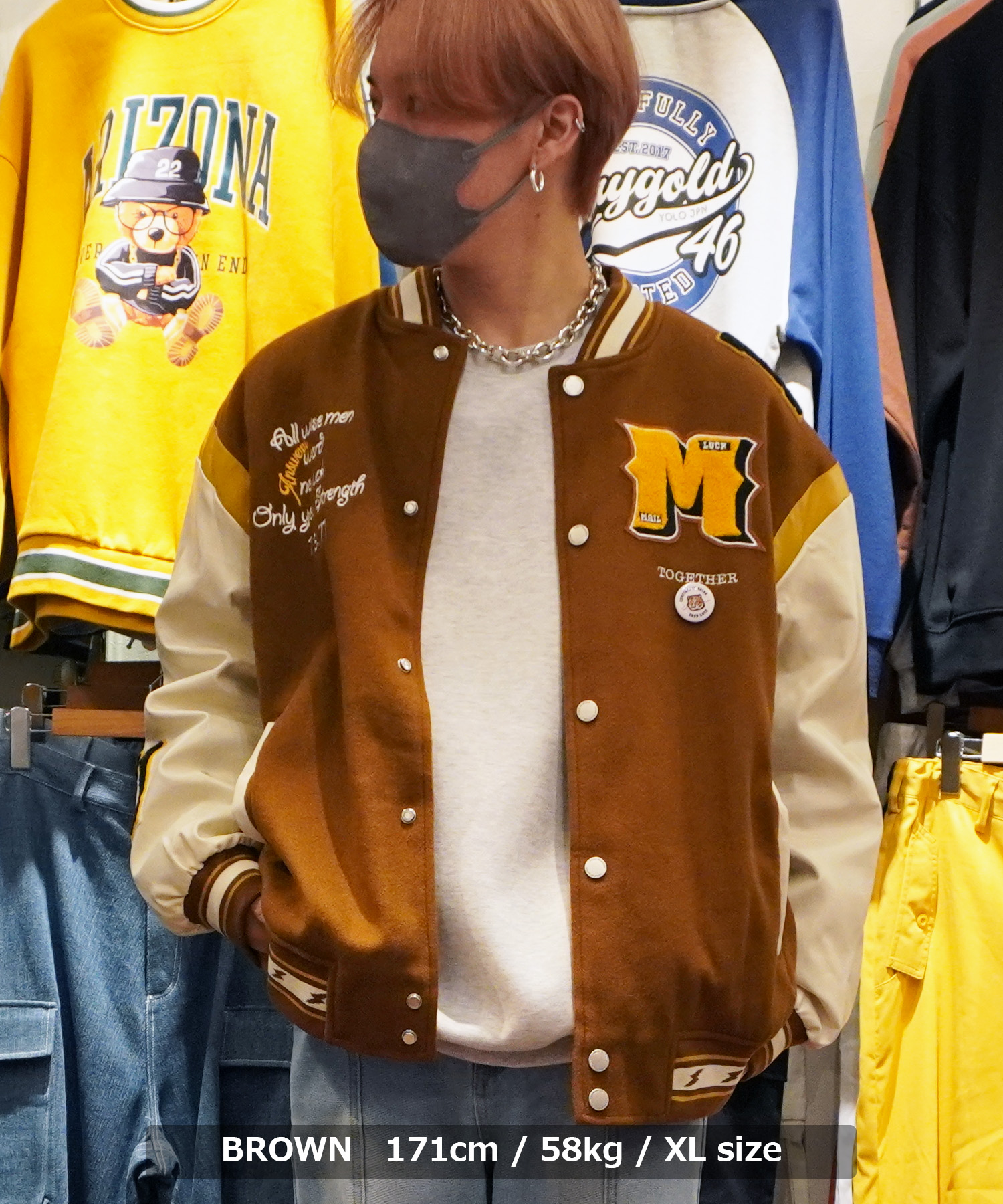 ワンフォークロージング 1111clothing スタジャン メンズ ワンフォークロージング 1111clothing スタジャン メンズ