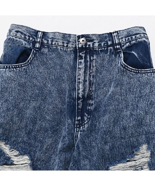 キャバリア CavariA CavariA ダメージデニム貼り付けデニム キャバリア CavariA CavariA ダメージデニム貼り付けデニム
