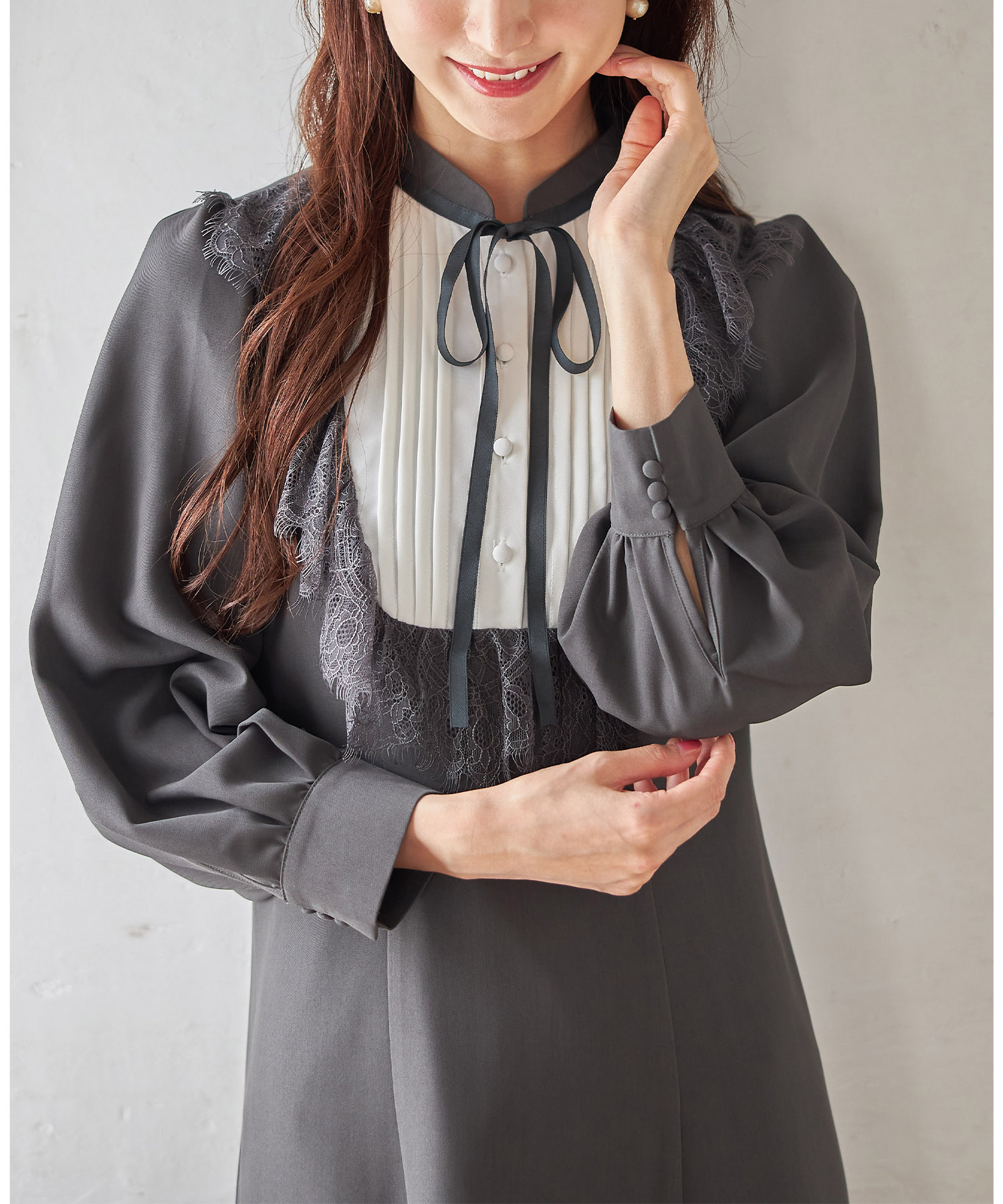 セール】トッコクローゼット tocco closet リボン付きレース装飾