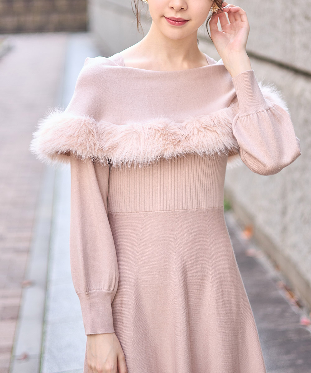 トッコクローゼット Tocco closet 袖口ファー付きブークレジャコット 楽天市場】取り外し可能な袖口ファー付きブークレジャコット