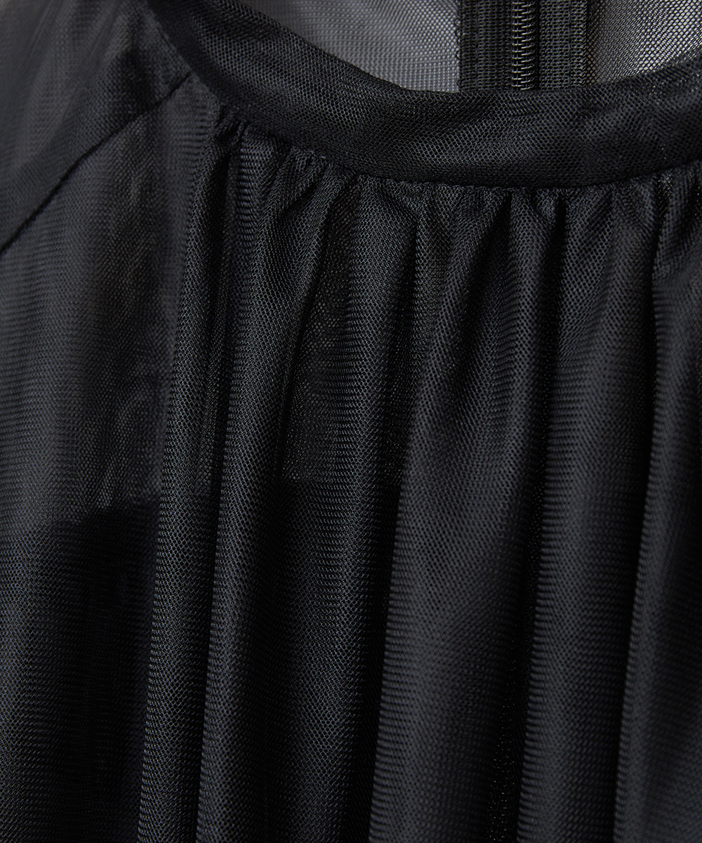 セール 40%OFF】SHEER TULLE BALLOON SLEEVE TOPS(505105018 セール 40%OFF】SHEER TULLE BALLOON SLEEVE TOPS(505105018