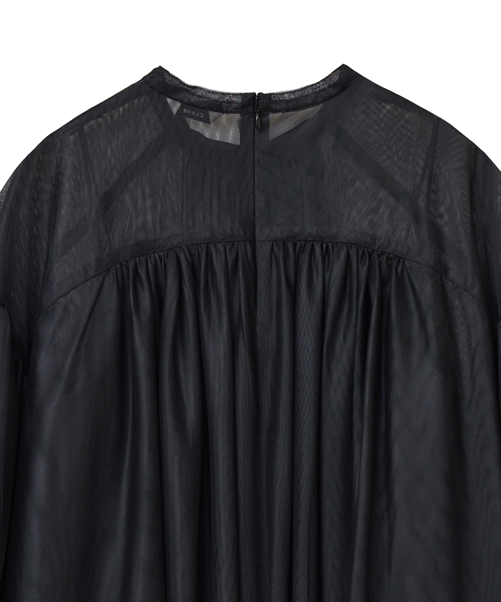 セール 40%OFF】SHEER TULLE BALLOON SLEEVE TOPS(505105018 セール 40%OFF】SHEER TULLE BALLOON SLEEVE TOPS(505105018