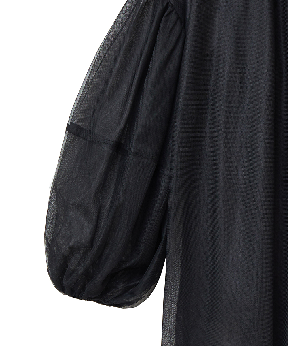 セール 40%OFF】SHEER TULLE BALLOON SLEEVE TOPS(505105018