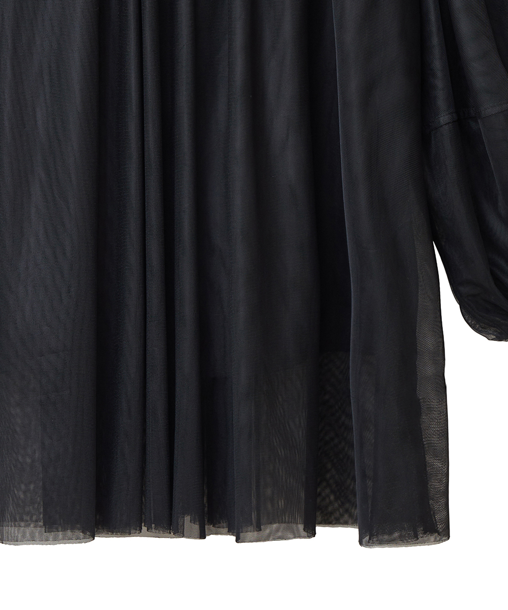 セール 40%OFF】SHEER TULLE BALLOON SLEEVE TOPS(505105018 セール 40%OFF】SHEER TULLE BALLOON SLEEVE TOPS(505105018