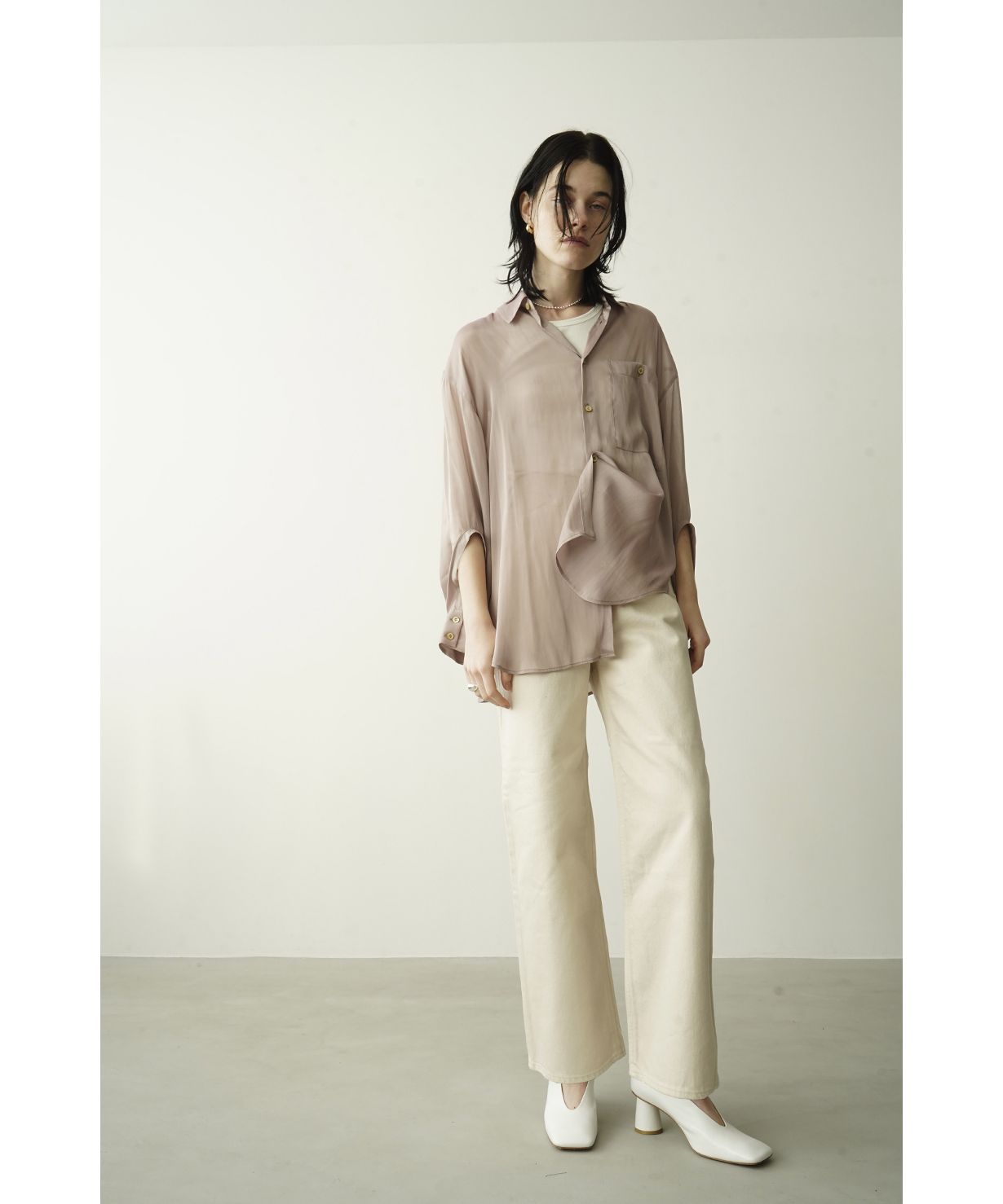 セール】CHAMBRAY LOOSE SHIRT(505105020) | クラネ(CLANE) - d