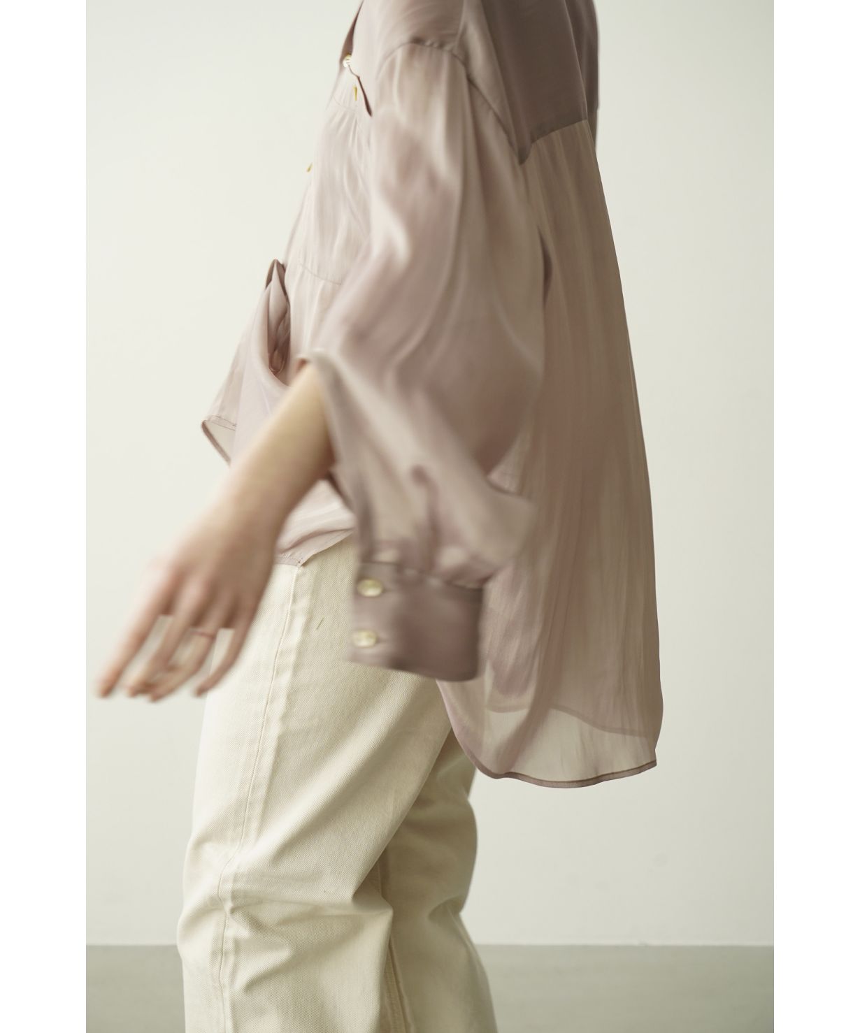 クラネ CLANE CHAMBRAY LOOSE SHIRT （PINK） クラネ CLANE CHAMBRAY LOOSE SHIRT （PINK） - ファッション