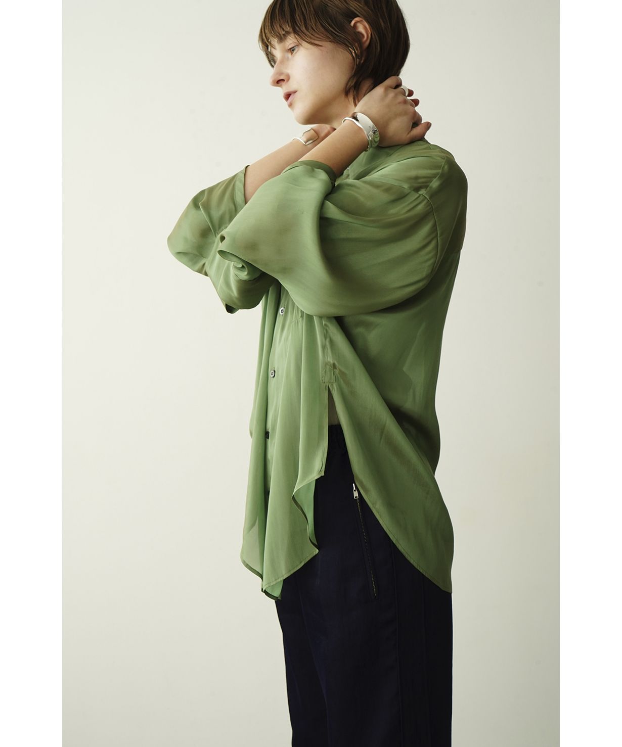 セール】CHAMBRAY LOOSE SHIRT(505105020) | クラネ(CLANE) - d