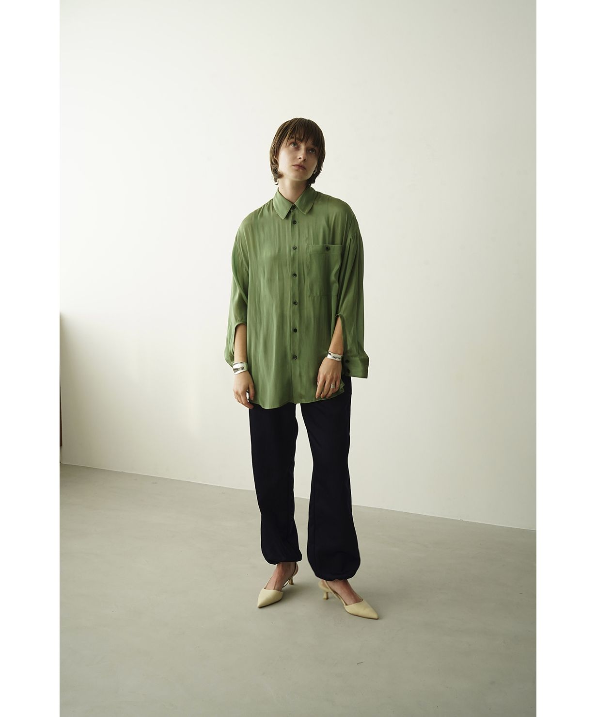 CLANE/クラネ】CHAMBRAY LOOSE SHIRT/シャンブレールーズシャツ