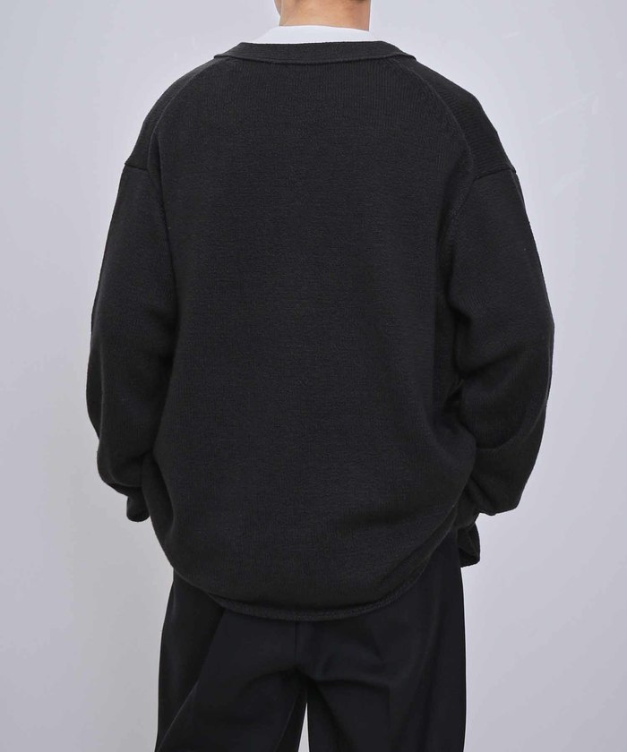 ロトム セール 65%OFF】ボックス シルエット オーバー 畦カーディガン
