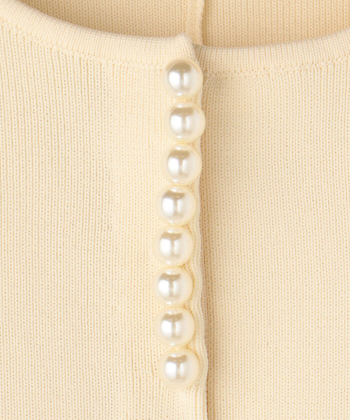 美品NOLLEY'Sノーリーズ23AW上品パール付き片畦ニットワンピース♪ セール 30%OFF】◇【WEB限定】パール付きワンピース(505105878