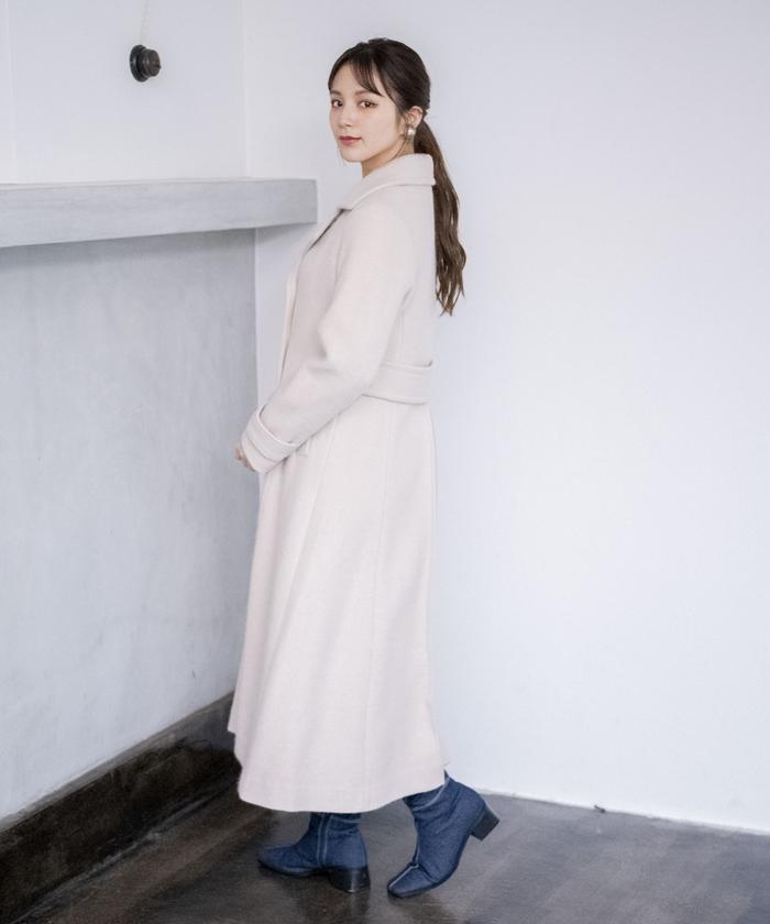 セール 40%OFF】テーラーカラーダブルロングコート(505110609
