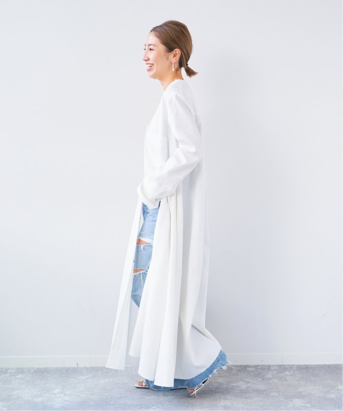 上品 Vネック シャツ ワンピース ナチュラル 3broadwaybistro.com