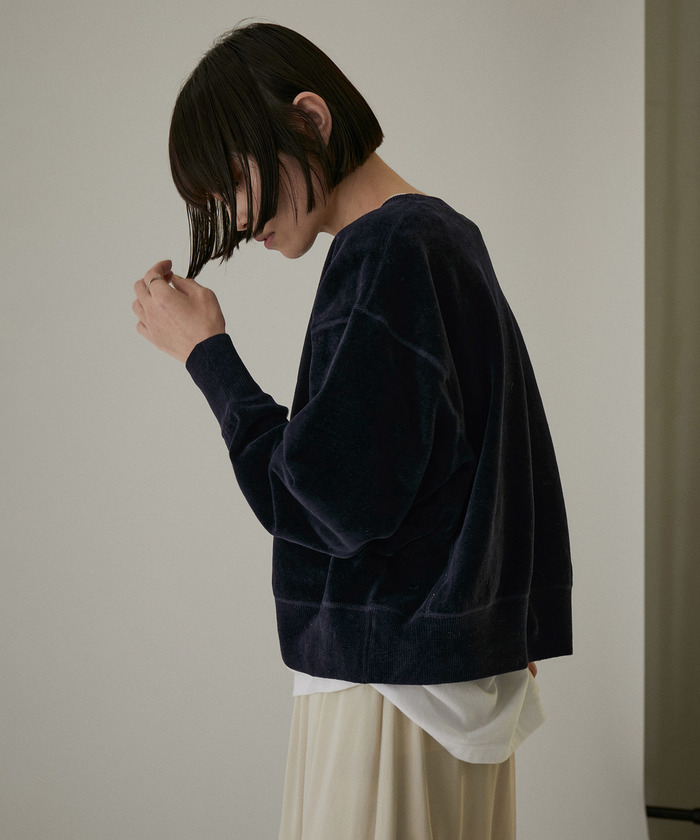サロン アダム エ ロペ クロップドロゴプルオーバー クリーミーコットン- SALON adam et rope'｜クロップドロゴプルオーバー-CreamyCotton