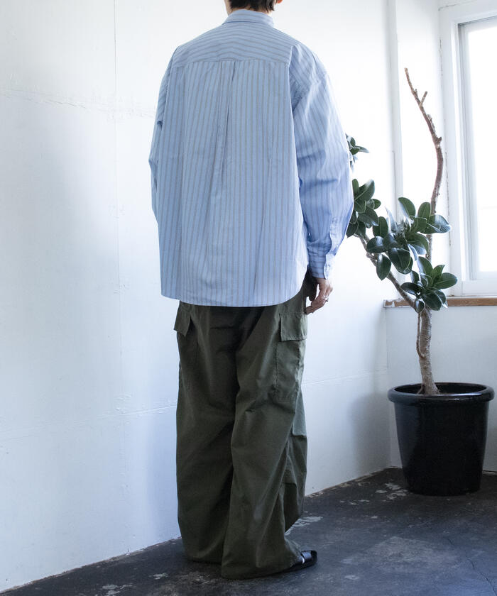 WILD LIFE TAILOR】THOMAS MASON ワッシャードレス バンドカラー