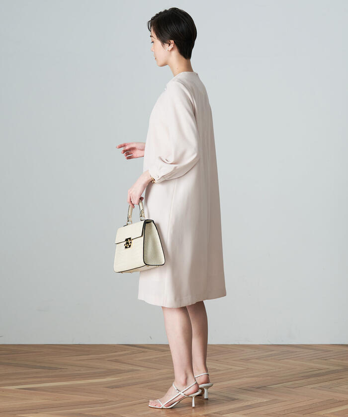 美品NOLLEY'Sノーリーズ23AW上品パール付き片畦ニットワンピース♪ セール 30%OFF】◇【WEB限定】パール付きワンピース(505105878