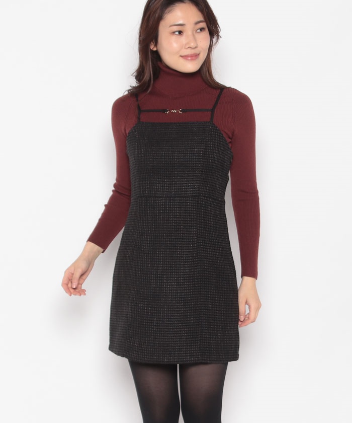 Olive de Olive 総柄キャミワンピース マルチカラー F