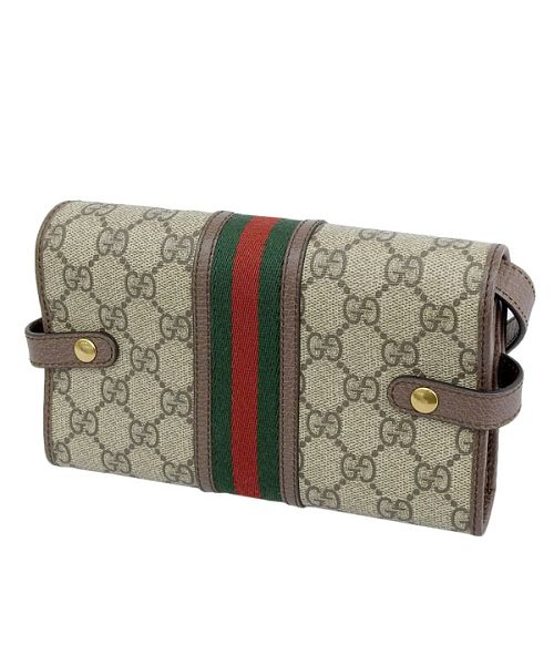 ダブルG ジップアラウンドウォレットブラック レザー | GUCCI公式