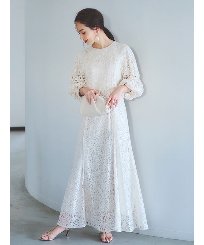セール 50%OFF】パイピングセミマーメイドレースワンピース